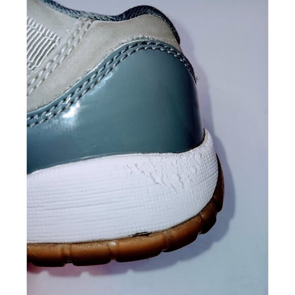 Nike Air Jordan 11 Retro Low Boy's Cool Wolf Gray Sneakers - Picture 7 of 10